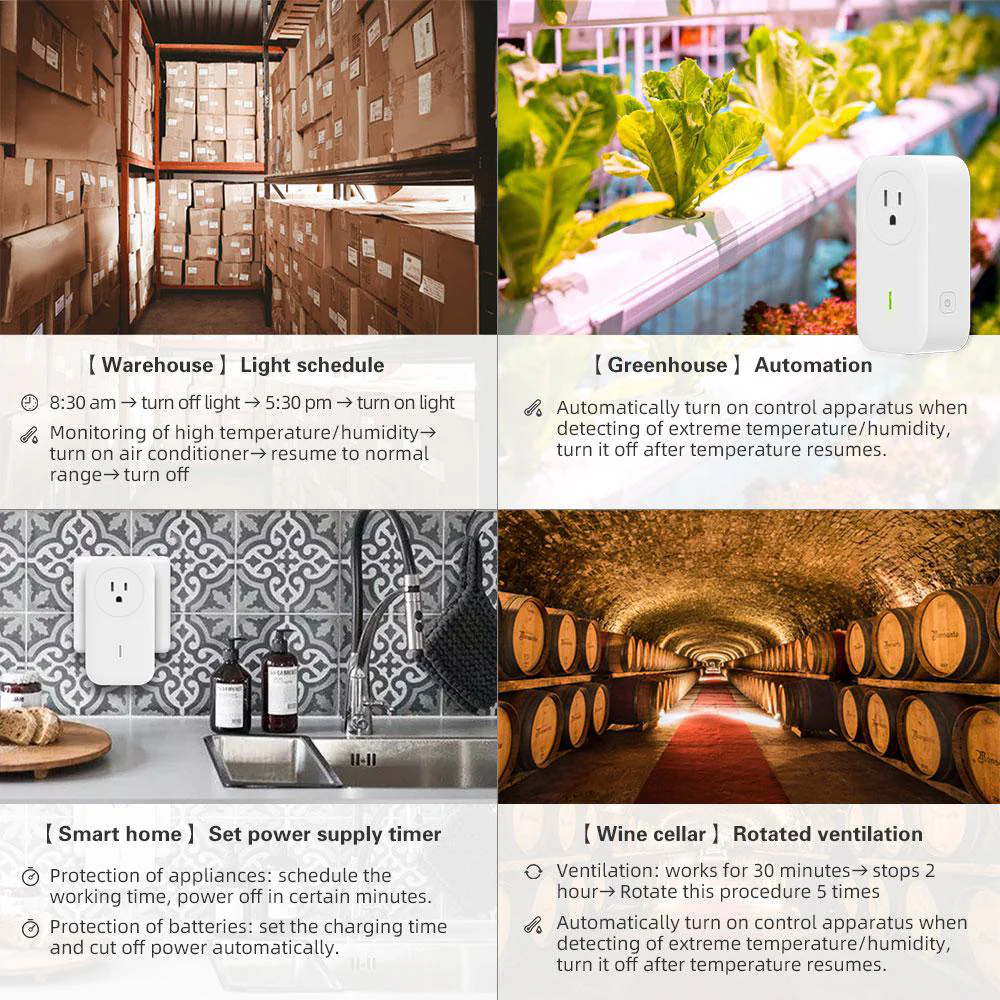 Ubibot スマート プラグ - SP1 WiFi および SIM バージョン