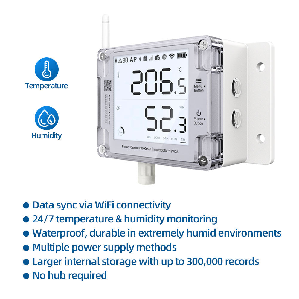 Thermometre connecté wifi UBIBOT GS1-A - Enregistreur de température