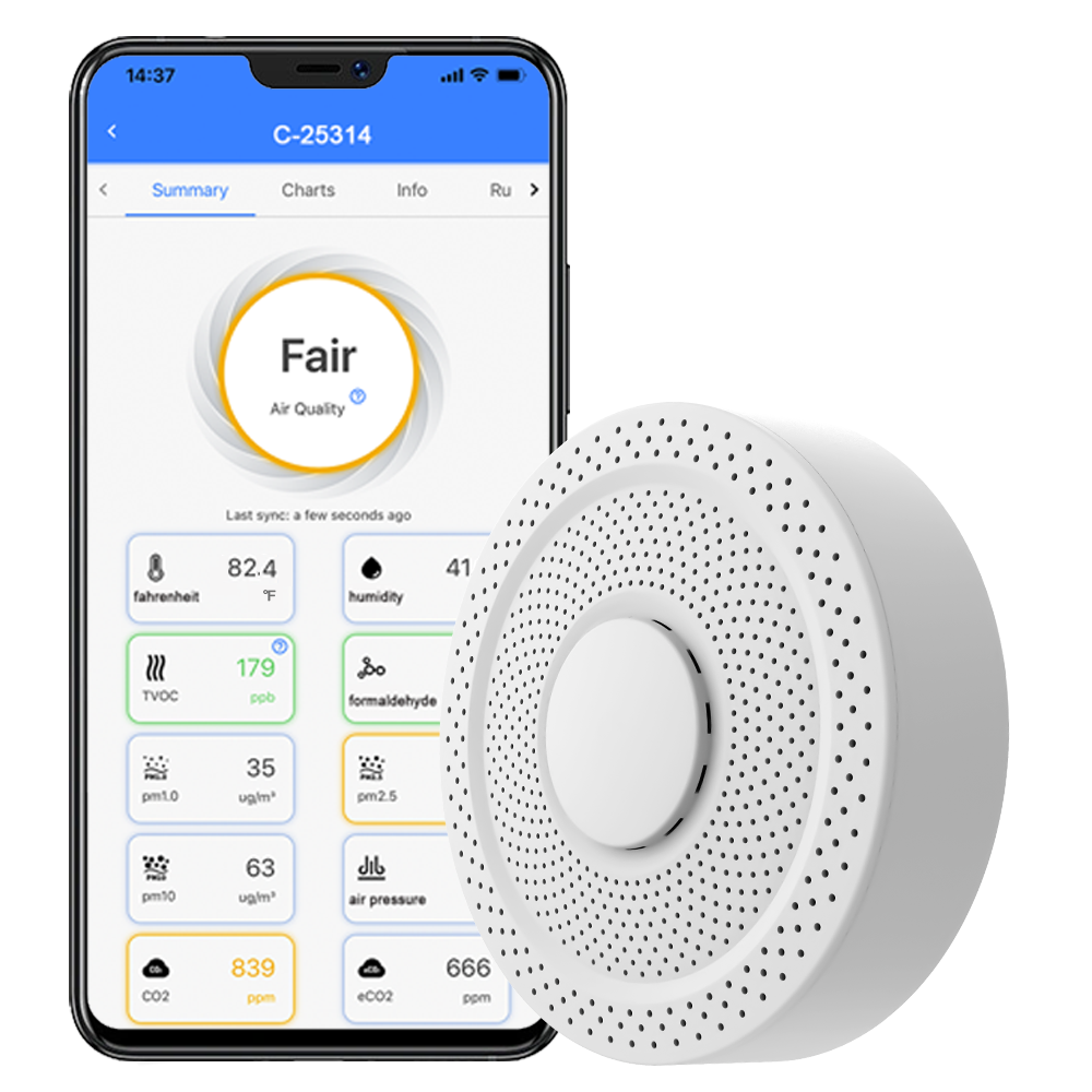 UbiBot AQS1 Smart Air Quality Sensor WiFi & 4G Version – UbiBot Online Store