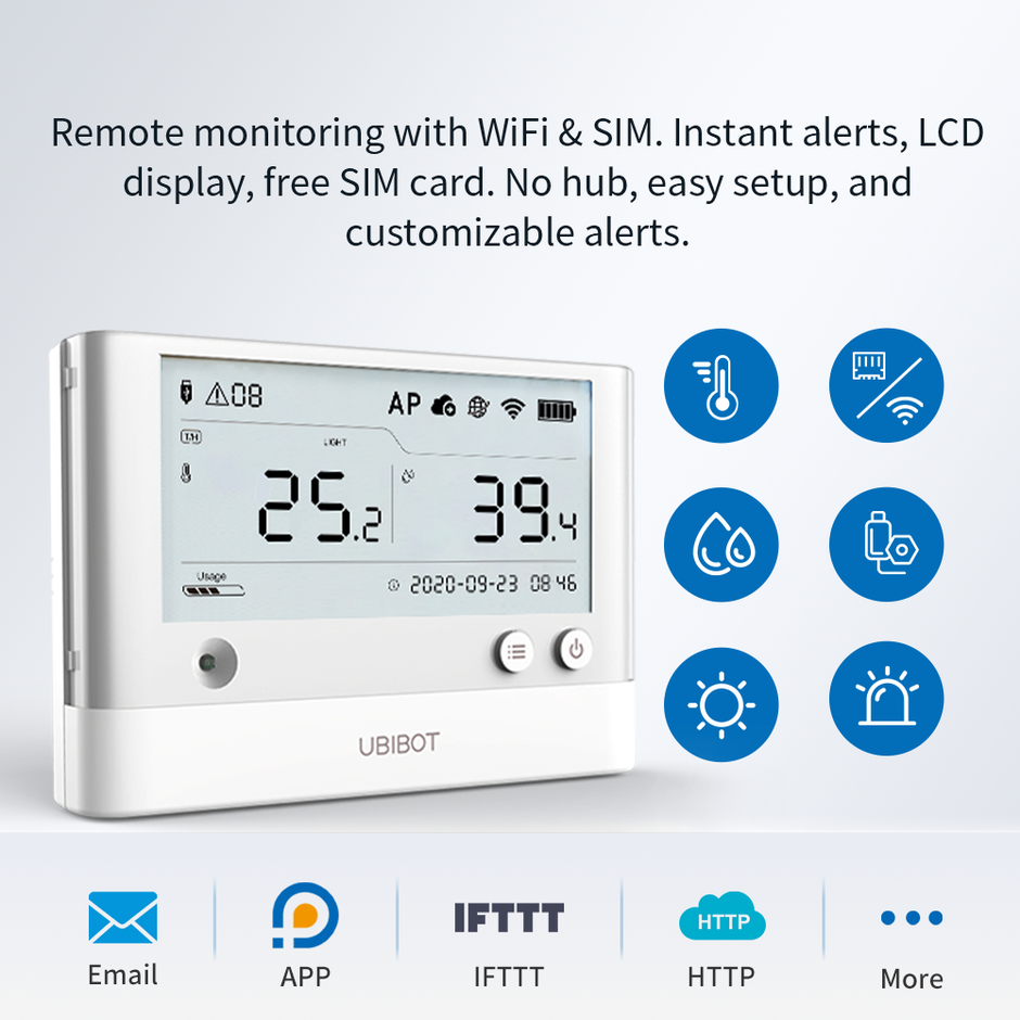 Buy UbiBot WS1, WS1 Pro WiFi Light, Temperature Sensors & Probe ...