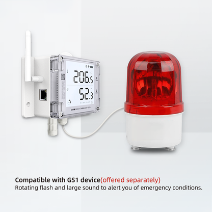 Ubibot ストロボ ライトとサイレン アラーム